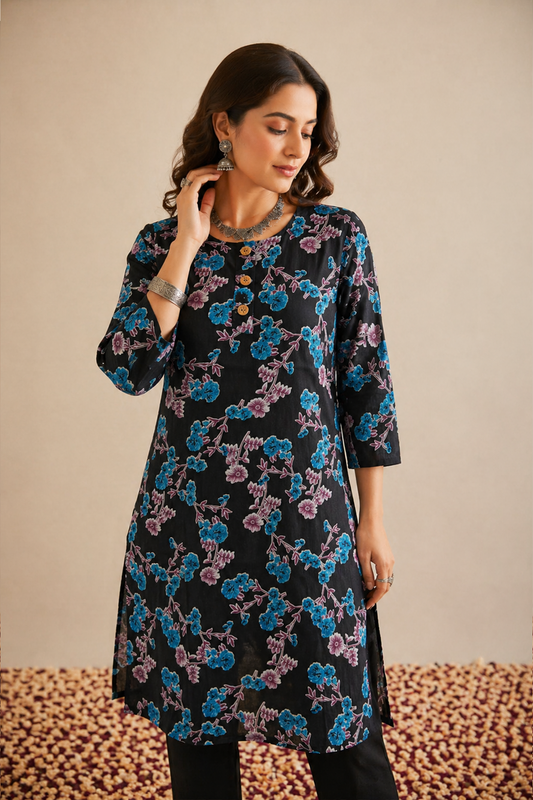 Jamuni Floral Kurta (1 Pc)