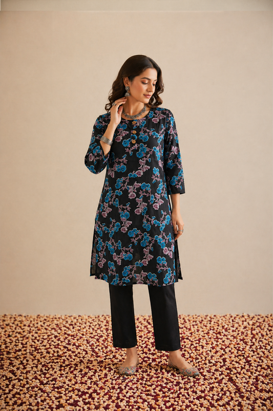 Jamuni Floral Kurta (1 Pc)