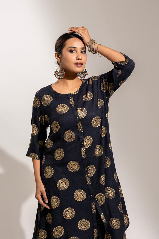A Rayon Printed Kurta Set