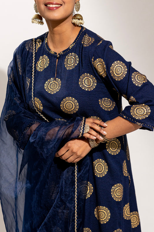 Rayon Printed Kurta Set